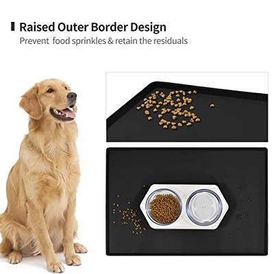 Pet Placemat Dog Food bowl Mat Cat Feed Mat Cat Dog Drinking Feeding  Placemat Silicone Waterproof