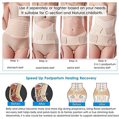 Post C-Section Recovery Belly Band Wrap Abdominal Binder Section
