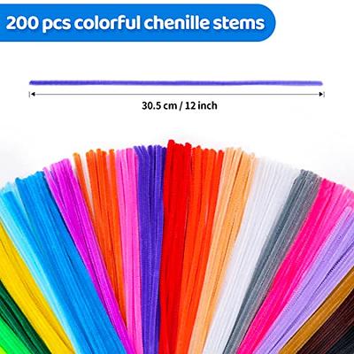 Pipe Cleaners for Crafts (200pcs in Gray), 12 inch Long Pipe