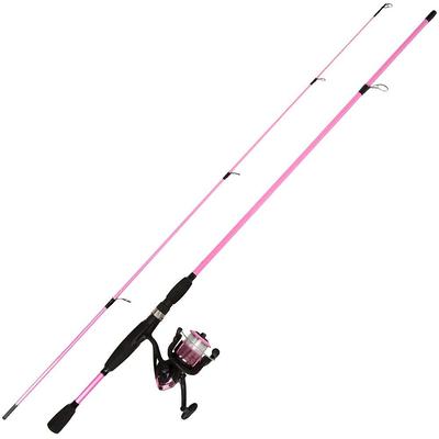 Fiberglass Rod and Reel Combo- Portable 2-Piece Medium Action 78