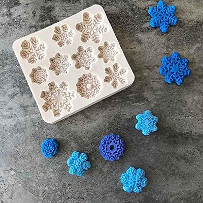 3D Christmas Snowflake Molds Silicone Chocolate Mold Candy Cookie Fondant  Cake Decorating Tools Kitchen Baking Cake