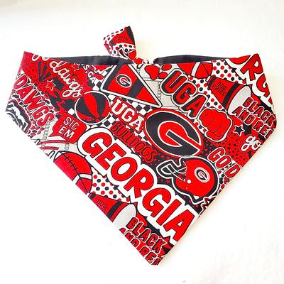 Reversible Bandana Made With Virginia Tech University Fabric 