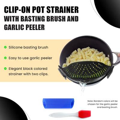 Stainless Stainless Spaghetti Pot Strainer Food Sieve,Vegetables Pasta  Drainer Colander Fits All Pots Up To 10 Inches