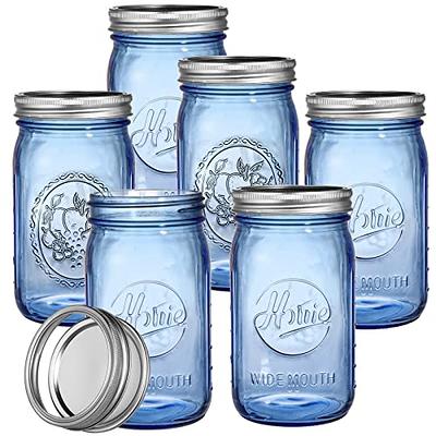 Mouth 32 oz (Quart) mason Jars with Lids and Bands (24-Pack