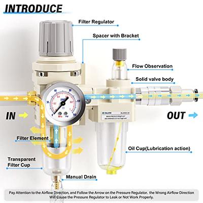  PointZero 1/5 HP Airbrush Compressor with Regulator