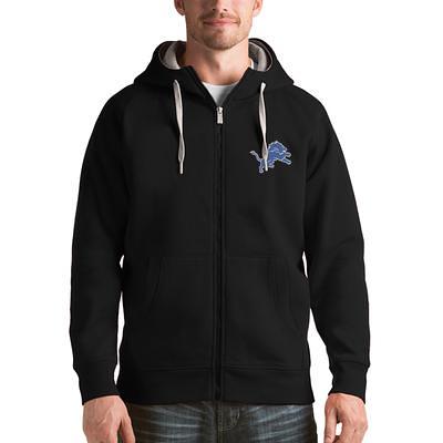 Antigua Detroit Lions Mens Grey Victory Long Sleeve Hoodie