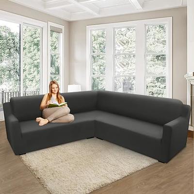 Best Deal for Sofa Cover Slipcover Polyester Non Slip Foam U-Shaped Seat