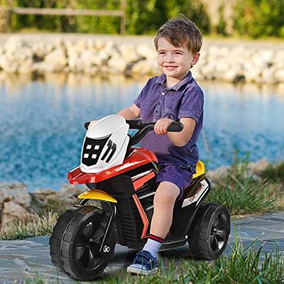 FUTADA Kids Motorcycle, 6V Battery Powered Ride on Motorcycle w/ 3 Wheels,  Horn, Music, Foot Pedal, Birthday Gift for Children Girls Boys - Yahoo  Shopping