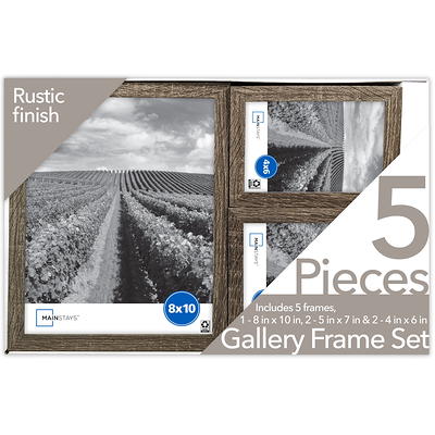 Mainstays Linear 4 x 6 White Frame, Set of 6