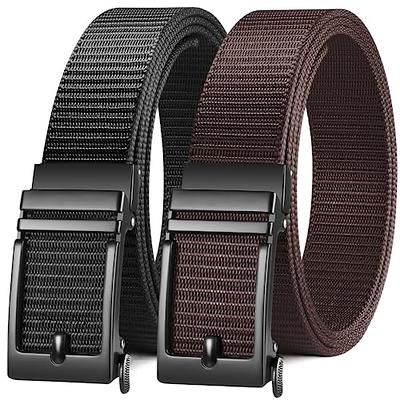 Zitahli Ratchet Belt for Men - Mens belt Leather 2 Packs with 1 3