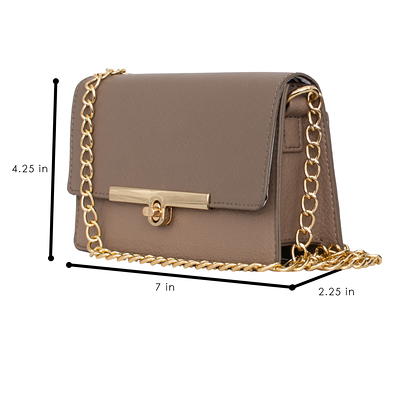 Baggallini Women's Flap Crossbody with Chain