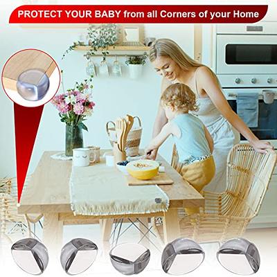 Corner Protector for Baby: Baby Proofing Safety Corner Clear Furniture  Tablet Corner Protection, Protectors Guards, Baby Proof Bumper & Cushion to  Cover Sharp Furniture & Table Edges (24 Count Round)