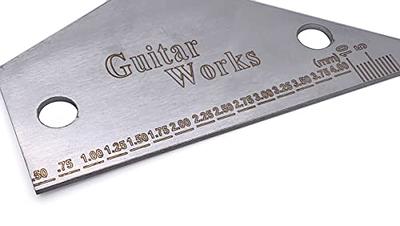 StewMac Understring Radius Gauge Tool, Set of 9, Standard Width for Guitar  Setup, Stainless Steel