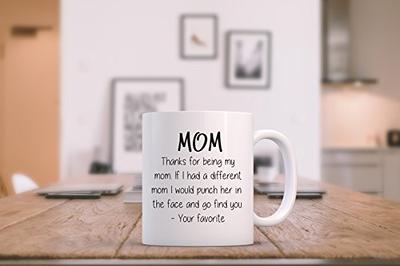 Funny Gift for Mom From Son - Luckiest Mom Coffee Mug - Birthday Christmas  Gifts