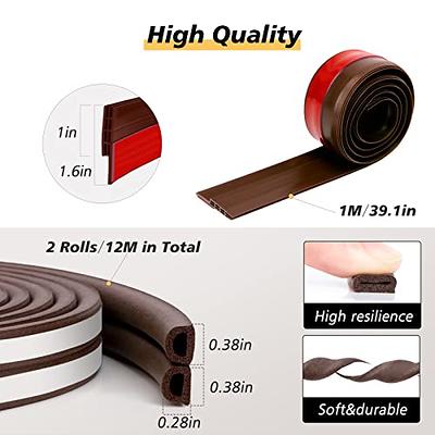 Door Frame Weather Stripping, Self Adhesive Weather Strip for Door Frame  and Window, Soundproof V Shaped Flexible Foam Door and Window Seal Strip,  26 Feet, Brown - Yahoo Shopping