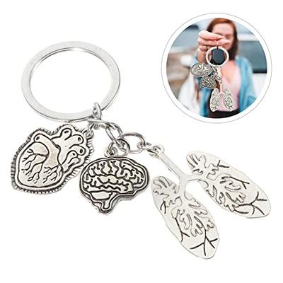 GALPADA Lung Lobe Keychain Nurse Decor Keychain for Keys Key