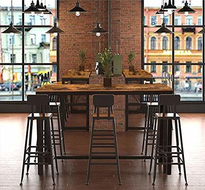 MUPATER 47'' High Bar Table Industrial Dining Table, Tall Counter