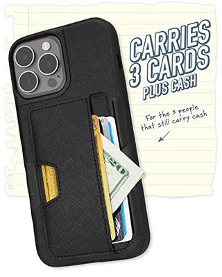 Smartish iPhone 12 / 12 Pro Wallet Case - Wallet Slayer Vol. 1 [Slim + Protective] Credit Card Holder (Silk) - Black Tie Affair