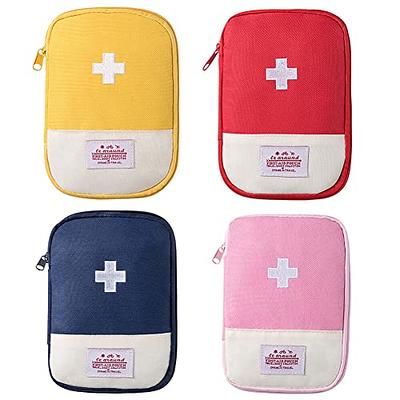  CURMIO Small Medicine Storage Bag Empty, Family First Aid  Organizer Box for Emergency Medical Kits : Health & Household