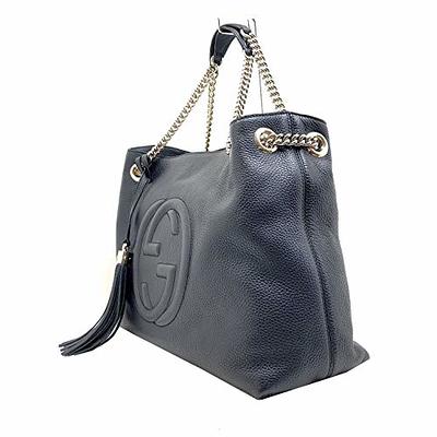 Luxury women's bags - Gucci Soho shoulder bag in black grained leather