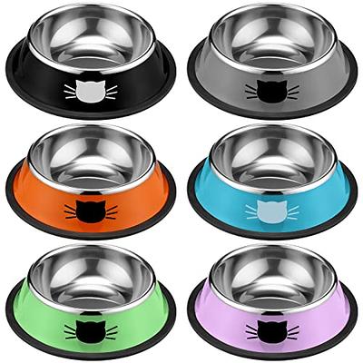 Raised Pet Bowls for Cats and Small Dogs, Bamboo Elevated Dog Cat Food and  Water Bowls Stand Feeder with 2 Stainless Steel Bowls - AliExpress