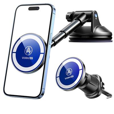 APPS2Car Phone Holder Magnetic Car Mount With Flexible Telescopic