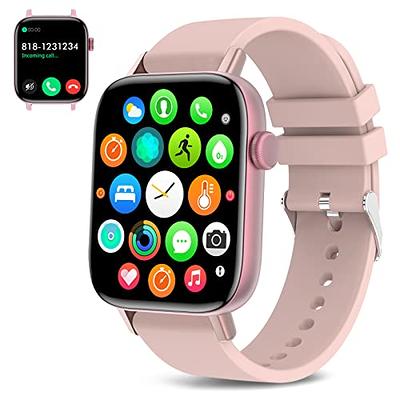  Smart Watch 2023 (Call Receive/Dial) Fitness Tracker Compatible  iPhone and Android, 1.7 Full Touch Screen Heart Rate Sleep Blood Pressure  Monitor, IP67 Waterproof Digital Watch for Women Men-Black : Electronics
