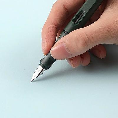 Fountain Pen Plastic Vintage Frosted EF F Nib Black Ink Pen Stationery Calligraphy  Pen Signing Pen Writing Tool School Office Supplies(0.5mm,blue) - Yahoo  Shopping