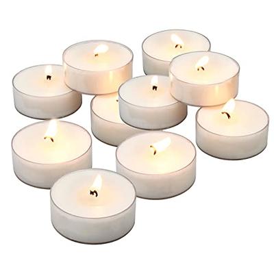 Stonebriar 100-Pack 1-Wick Unscented White Tea Light Candle in the Candles  department at