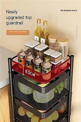 Rotating Multi-Layer Kitchen Storage Shelf,Fruit Vegetable Storage