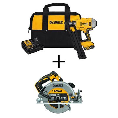 DEWALT 20-Volt Lithium-Ion Cordless Brushless Screwgun and Cut-Out Combo Kit  with (2) 2.0Ah Batteries, Charger and Bag DCK265D2 - The Home Depot