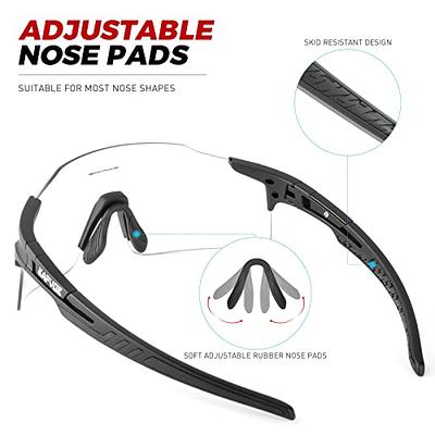 KAPVOE Photochromic Cycling Glasses MTB Clear Mountain Bike Sunglasses Transition Goggles Sports Baseball Running