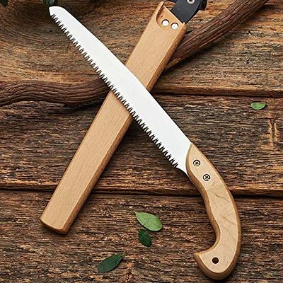  NEWCOMDIGI Japanese Pull Hand Saw, Flush Cut Saw, Double Edge  Fine Tooth Saw, Flexible Blade Handsaw for Woodworking, Wood Cutter,  Trimming Saw (10 inch Hand Saw)