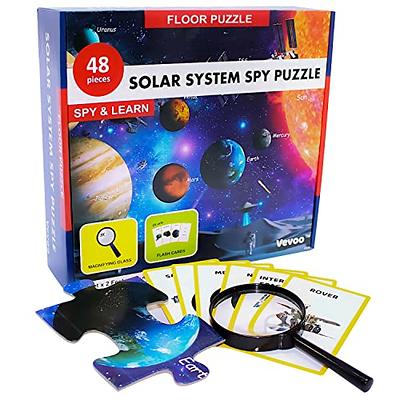 Space Puzzle for Kids Ages 4-8 Solar System - 8 Planets for Kids Puzzle for  Kids 3-5, 100 Pieces Puzzles for 3 4 5 6 7 8 Year Olds Boys Girls