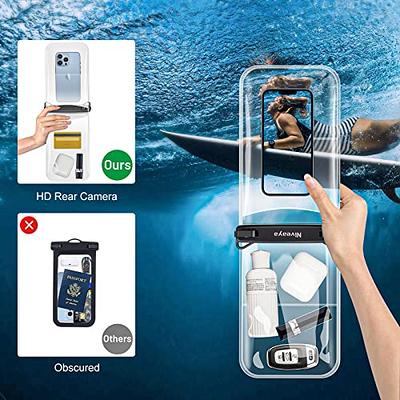 [Up to 10] Double Space Waterproof Phone Pouch, 2 Pack Large Capacity Cell  Phone Pouch for iPhone 14 13 12 11 Pro Max XS Plus Samsung Galaxy, IPX8