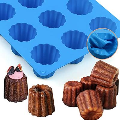 3PCS Mini Bundt Cake Pan, 6Cavity Heritage Bundtlette Cake Silicone Mold  for Baking,Non Stick Fancy Molds for Fluted Tube Cake (Bundt)