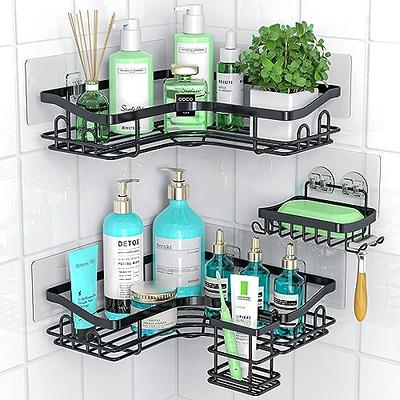 UIFER Shower Caddy Over The Door, Rustproof Aluminum Shower Caddy, Shower  Door Storage Organizer with a Suction Cup, Hooks and Basket