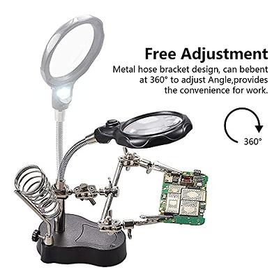 Helping Hands Soldering Station with 3x Magnifier Glass Soldering Tools  with Alligator Clips Solder Station for Soldering Iron Jewelry Soldering Kit  for Jewelry Making Solder Holder - Yahoo Shopping