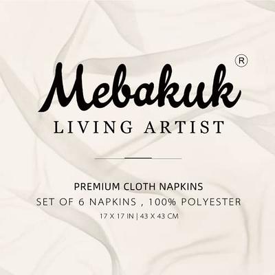 Mebakuk Cloth Napkins Set of 12, Premium 17 x 17 Inch Solid Washable Small  Triangle Weave Napkins, Soft Table Napkin for Wedding Party Restaurant
