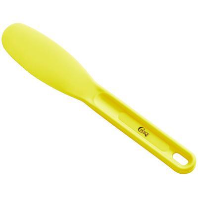 Choice 7 3/4 Smooth Polypropylene Sandwich Spreader with Neon Blue Handle