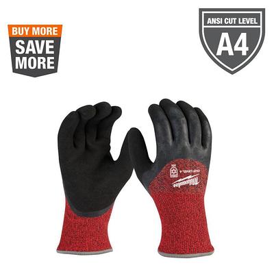 Medium Red Nitrile Level 1 Cut Resistant Dipped Work Gloves 12-Pack