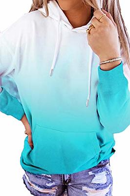 HVEPUO Tie Dye Print Y2k Hoodie Hoodie Casual Pullover Tops Pastel