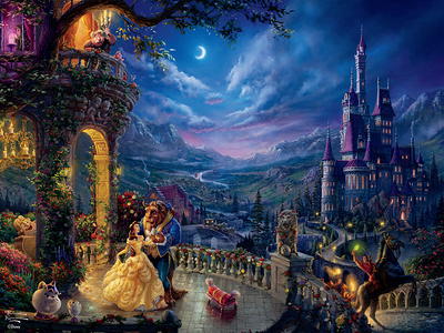 4 in 1, Multi-Pack Thomas Kinkade Disney Collection, 500 Pieces, Ceaco