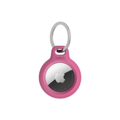 Apple - AirTag FineWoven Key Ring - Coral
