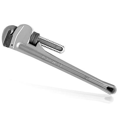 ETERNA Pipe Wrench 18 inch Aluminum Straight Pipe Wrench with Alloy Carbon  Steel Hook Jaws Heavy Duty Plumbing Wrench - Yahoo Shopping