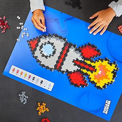 PLUS PLUS - BIG - BIG Picture Puzzles, Basic Color Mix - Construction  Building Stem Toy, Interlocking Large Puzzle Blocks for Toddlers and  Preschool