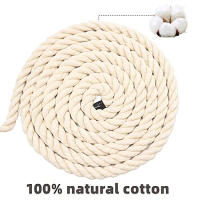Strong Cotton Rope 3/4 inch x 25 feet Twisted Natural Cotton Cord for DIY  Rope Baskets, Decorative Projects,Pet Toys, White Craft Rope - Yahoo  Shopping
