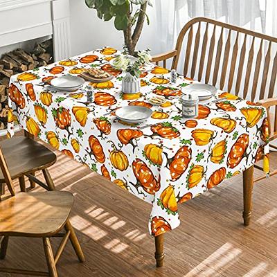 Fall Thanksgiving Tablecloth Rectangle 60 x 120 Inches, Buffalo