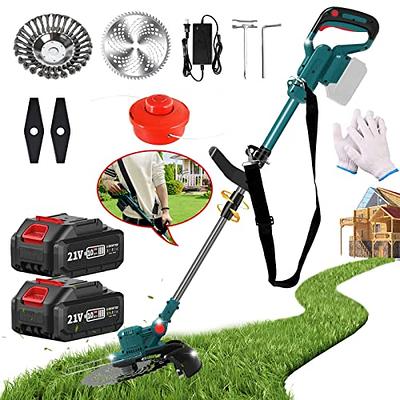 Electric Weed Wacker, Weed Eater Battery Powered, 21V 2Ah 3-in-1