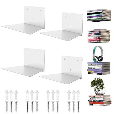 Anant Invisible Conceal Floating Book Shelf (Color : White) (Pack of 3)